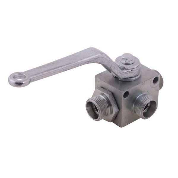 Zawór kulowy hydrauliczny 3-drogowy WKH3-15L-M22X1.5 | Exvi
