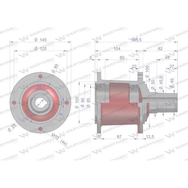 Piasta talerza roboczego sfero 5036010790 | Exvi