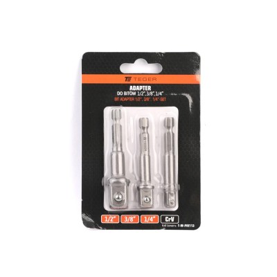 Adapter do bitów 1/2" 1/4" 3/8" (zestaw 3 PIR113 | Exvi