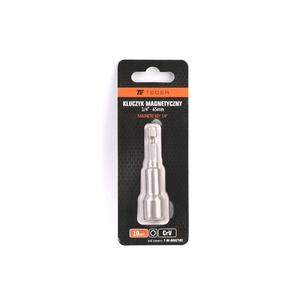 Kluczyk magnetyczny HEX 1/4" 10x65 mm, CR-V BAKC102 | Exvi