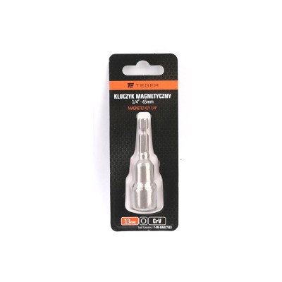 Kluczyk magnetyczny HEX 1/4" 13x65 mm, CR-V BAKC103 | Exvi