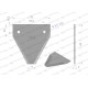 Nóż żniwny 80x76x2mm otwór 5.5 WKZ80X76X2A | Exvi