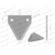 Nóż żniwny 80x76x3mm otwór 8.5 WKZ80X76X3 | Exvi