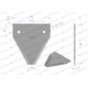 Nóż żniwny 82x76x2mm otwór 5.6 WKZ82X76X2N | Exvi