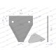 Nóż żniwny 82x76x2.8mm otwór 6.3 WKZ82X76X2.8L | Exvi