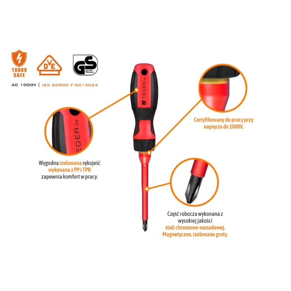 Zestaw wkrętaków VDE PROFESSIONAL 13 szt / ZWK004 | Exvi