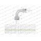 Kolanko hydrauliczne metryczne łukowe 5811151218-L | Exvi