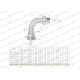 Kolanko hydrauliczne metryczne łukowe 5811152020-L | Exvi