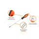 Wkrętak krzyżowy do pobijania PH 2x200mm WKKP003 | Exvi