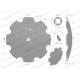 Talerz uzębiony Z-8 fi 560 otwór 30x30 stal 75603040 | Exvi