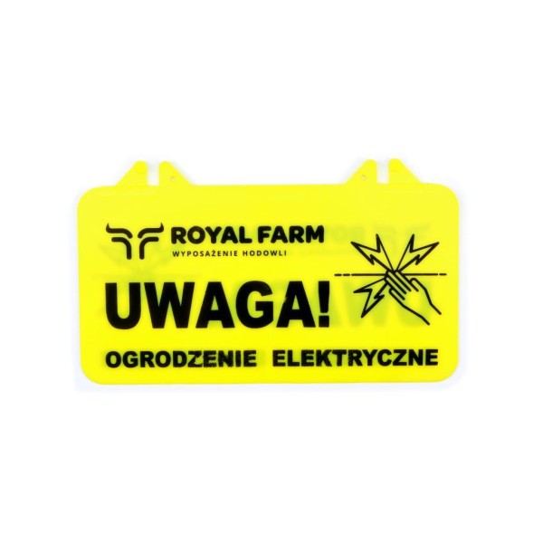 Tabliczka informacyjna UWAGA OGRODZENIE RF-101101103 | Exvi