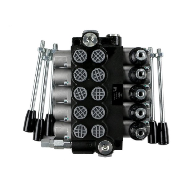 Rozdzielacz hydrauliczny 5-sekcyjny 40L V-R40L-5 | Exvi