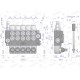 Rozdzielacz hydrauliczny 5-sekcyjny 40L V-R40L-5 | Exvi