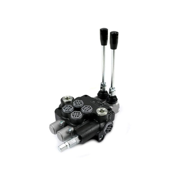 Rozdzielacz hydrauliczny 2-sekcyjny 80L V-R80L-2 | Exvi