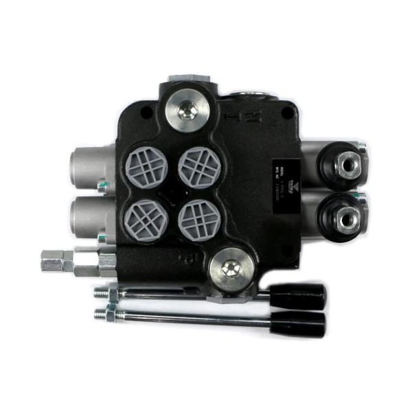 Rozdzielacz hydrauliczny 2-sekcyjny 80L V-R80L-2 | Exvi