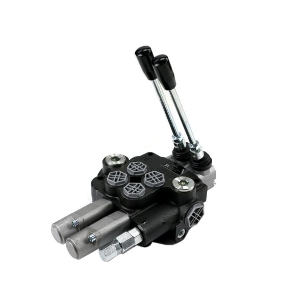Rozdzielacz hydrauliczny 2-sekcyjny 80L V-R80L-2X2P | Exvi