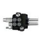 Rozdzielacz hydrauliczny 2-sekcyjny 80L V-R80L-2LX1P | Exvi