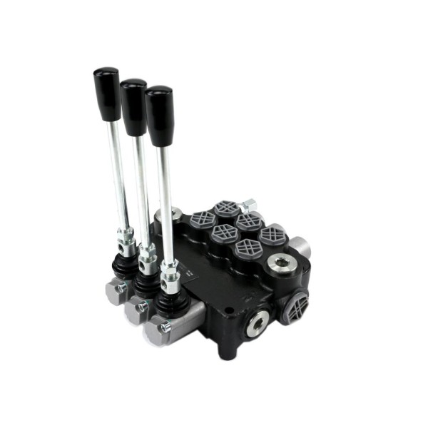Rozdzielacz hydrauliczny 3-sekcyjny 80L V-R80L-3 | Exvi