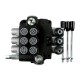 Rozdzielacz hydrauliczny 3-sekcyjny 80L V-R80L-3 | Exvi