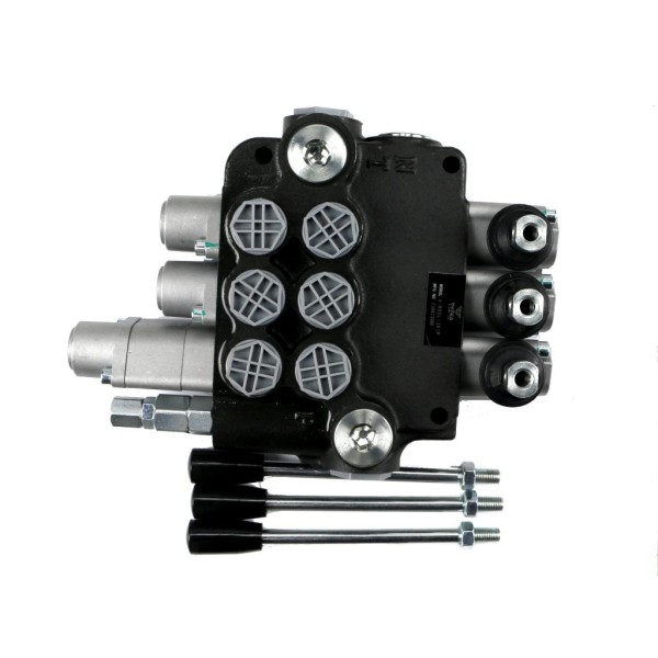 Rozdzielacz hydrauliczny 3-sekcyjny 80L V-R80L-3X1P | Exvi