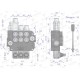 Rozdzielacz hydrauliczny 3-sekcyjny 80L V-R80L-3X1P | Exvi