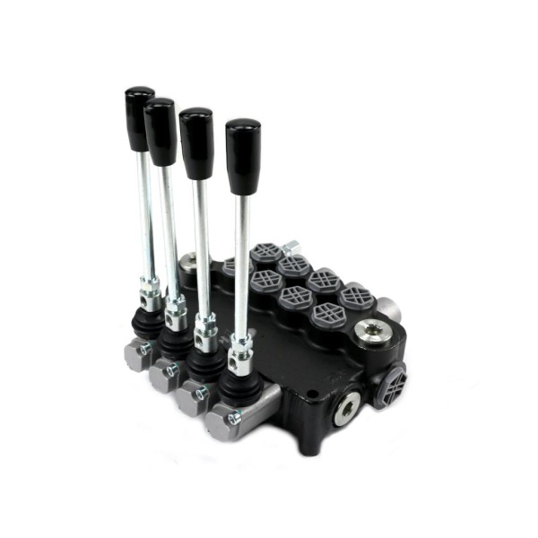 Rozdzielacz hydrauliczny 4-sekcyjny 80L V-R80L-4 | Exvi