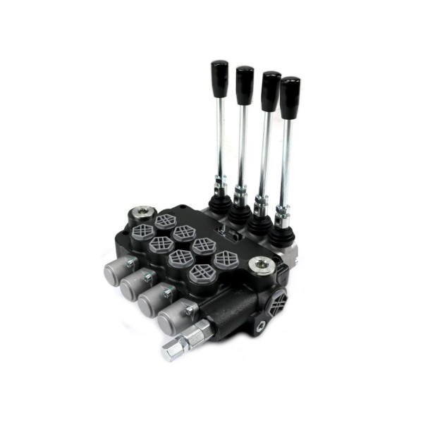 Rozdzielacz hydrauliczny 4-sekcyjny 80L V-R80L-4 | Exvi