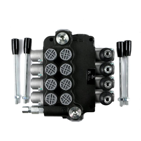 Rozdzielacz hydrauliczny 4-sekcyjny 80L V-R80L-4 | Exvi