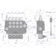 Rozdzielacz hydrauliczny 4-sekcyjny 80L V-R80L-4 | Exvi