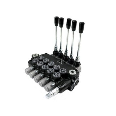 Rozdzielacz hydrauliczny 5-sekcyjny 80L V-R80L-5 | Exvi