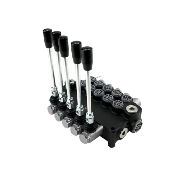Rozdzielacz hydrauliczny 5-sekcyjny 80L V-R80L-5 | Exvi
