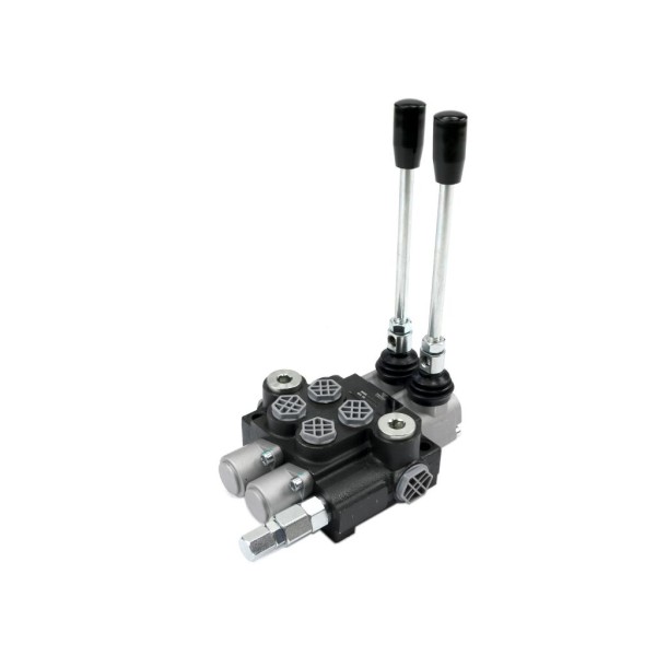 Rozdzielacz hydrauliczny 2-sekcyjny 40L V-R40L-2 | Exvi