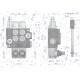 Rozdzielacz hydrauliczny 2-sekcyjny 40L V-R40L-2 | Exvi