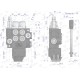 Rozdzielacz hydrauliczny 2-sekcyjny 40L V-R40L-2-1D | Exvi