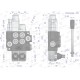 Rozdzielacz hydrauliczny 2-sekcyjny 40L V-R40L-2X1P | Exvi