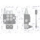 Rozdzielacz hydrauliczny 2-sekcyjny 40L V-R40L-2X1Z | Exvi