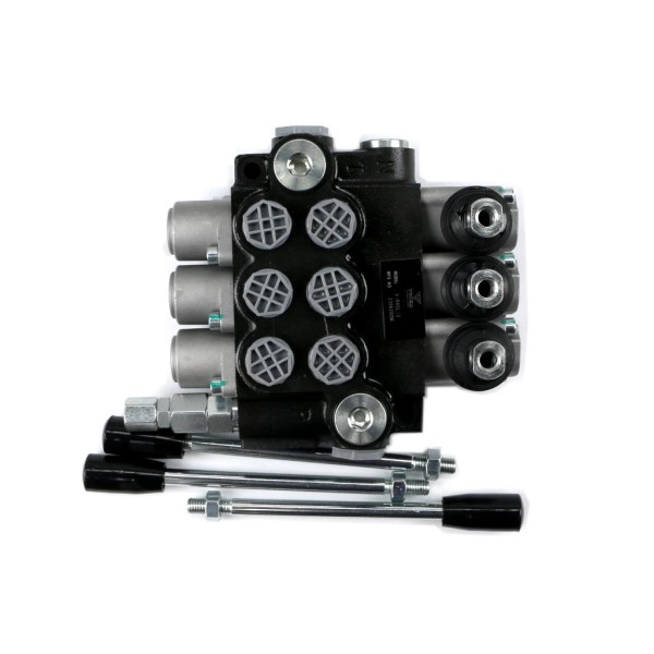 Rozdzielacz hydrauliczny 3-sekcyjny 40L V-R40L-3 | Exvi