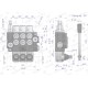 Rozdzielacz hydrauliczny 3-sekcyjny 40L V-R40L-3 | Exvi
