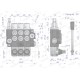 Rozdzielacz hydrauliczny 3-sekcyjny 40L V-R40L-3Z | Exvi