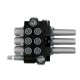 Rozdzielacz hydrauliczny 3-sekcyjny 40L V-R40L-3L | Exvi