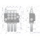Rozdzielacz hydrauliczny 3-sekcyjny 40L V-R40L-3L | Exvi