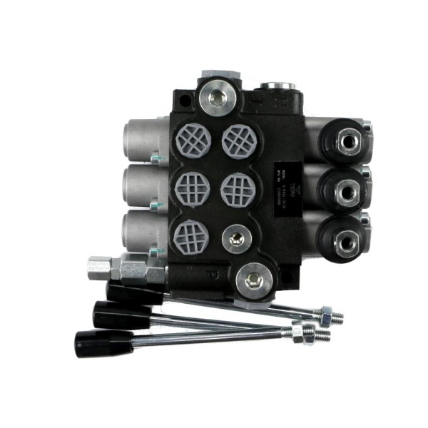 Rozdzielacz hydrauliczny 3-sekcyjny 40L V-R40L-3X1N | Exvi