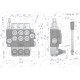 Rozdzielacz hydrauliczny 3-sekcyjny 40L V-R40L-3X1N | Exvi