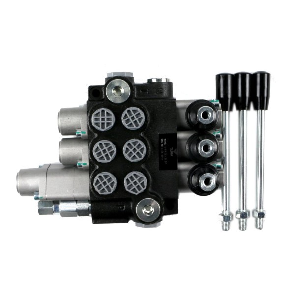 Rozdzielacz hydrauliczny 3-sekcyjny 40L V-R40L-3X1P | Exvi