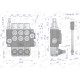 Rozdzielacz hydrauliczny 3-sekcyjny 40L V-R40L-3X1Z | Exvi