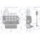 Rozdzielacz hydrauliczny 4-sekcyjny 40L V-R40L-4X1P | Exvi