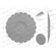 Talerz uzębiony Z-20 fi 610 mocowanie 4/98 26102250 | Exvi