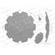 Talerz uzębiony Z-10 fi 560 mocowanie 4/98 55602245 | Exvi