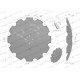 Talerz uzębiony Z-12 fi 610 mocowanie 4/98 56102250 | Exvi