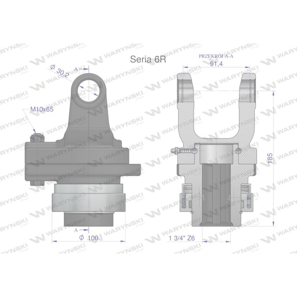 Sprzęgło na kołek wału Seria 6R 2200Nm WR254671 | Exvi
